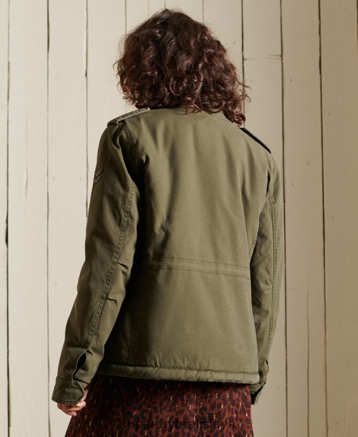 Superdry ženy m65 prémiová poľná bunda 6B4ZTR5595 oblečenie zelená