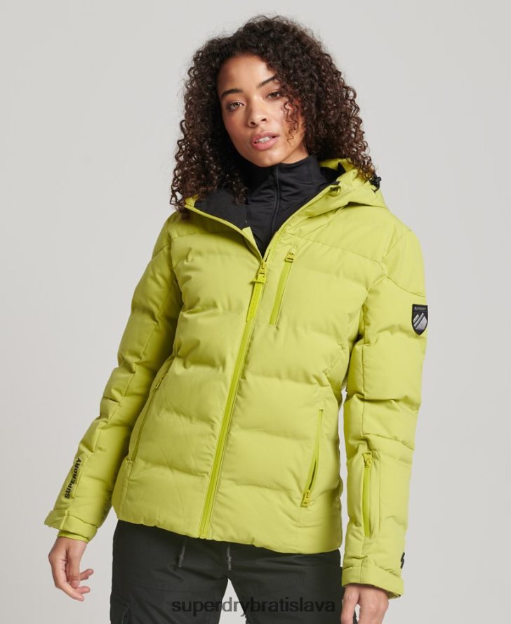 Superdry ženy motion pro puffer bunda 6B4ZTR3549 oblečenie žltá
