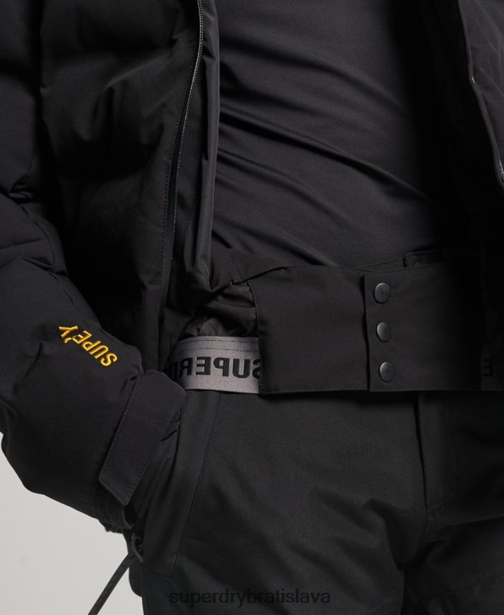 Superdry ženy motion pro puffer bunda 6B4ZTR3637 oblečenie čierna
