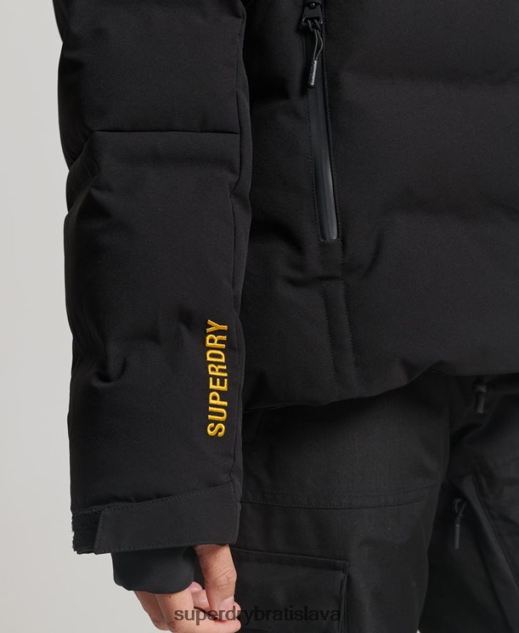 Superdry ženy motion pro puffer bunda 6B4ZTR3637 oblečenie čierna
