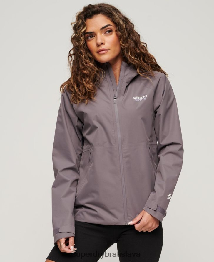 Superdry ženy nepremokavá bunda 6B4ZTR2230 oblečenie sivá