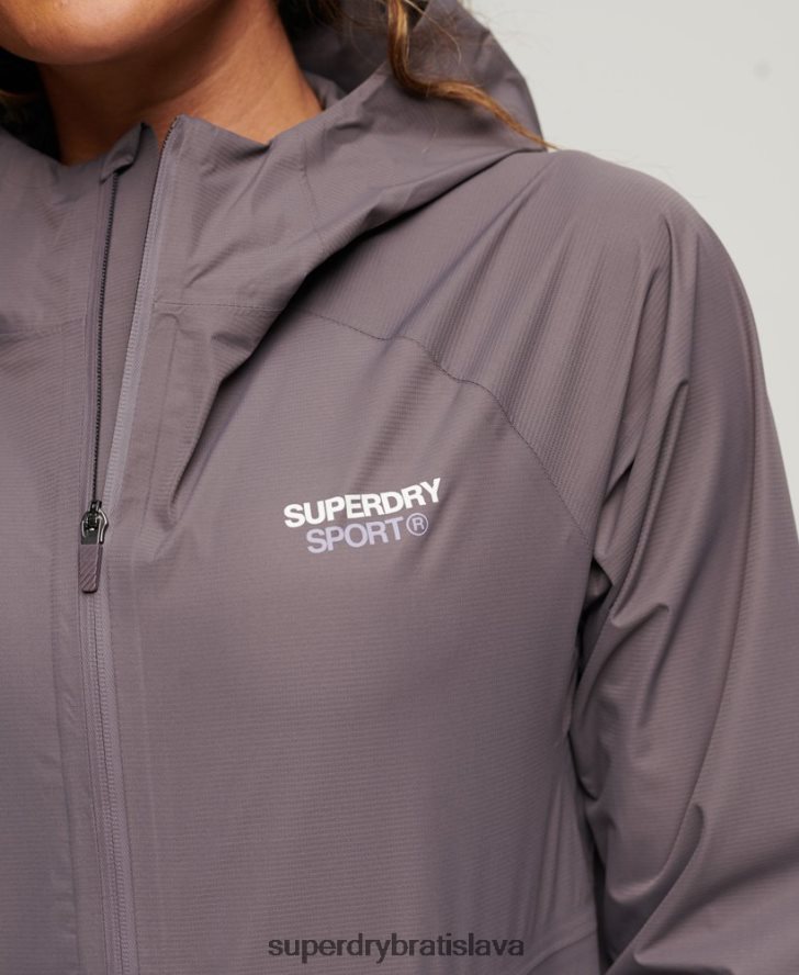 Superdry ženy nepremokavá bunda 6B4ZTR2230 oblečenie sivá