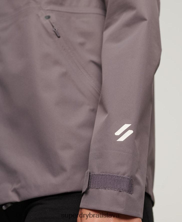 Superdry ženy nepremokavá bunda 6B4ZTR2230 oblečenie sivá