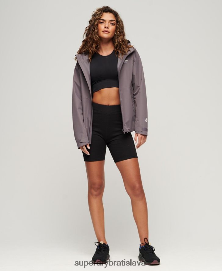 Superdry ženy nepremokavá bunda 6B4ZTR2230 oblečenie sivá