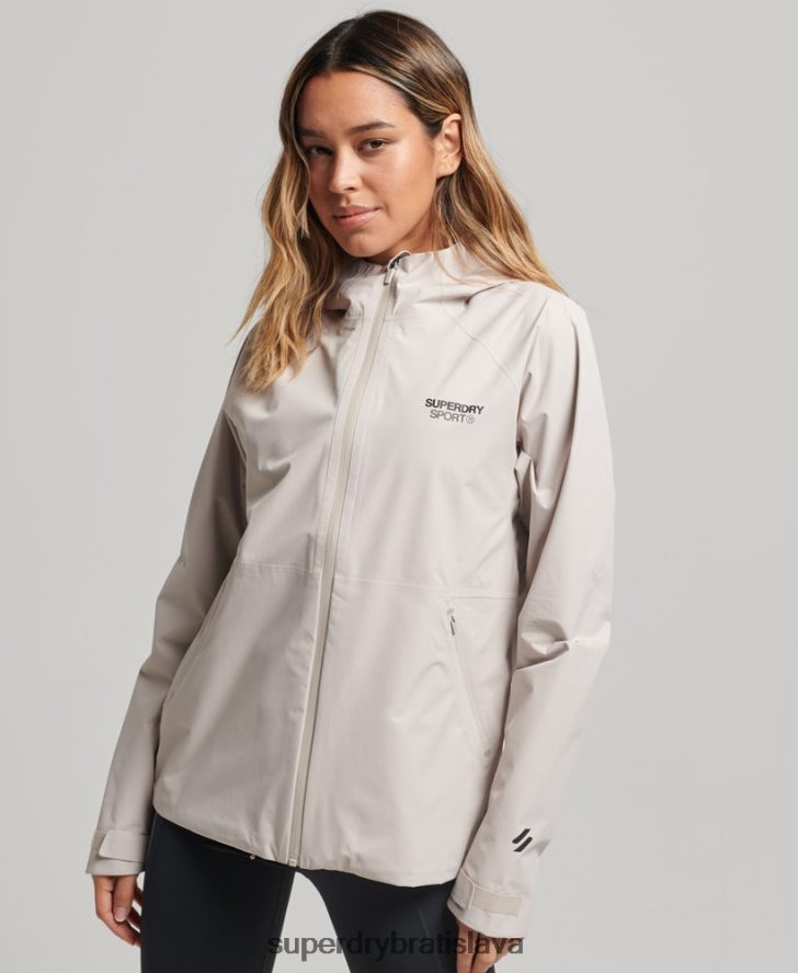 Superdry ženy nepremokavá bunda 6B4ZTR3555 oblečenie béžová