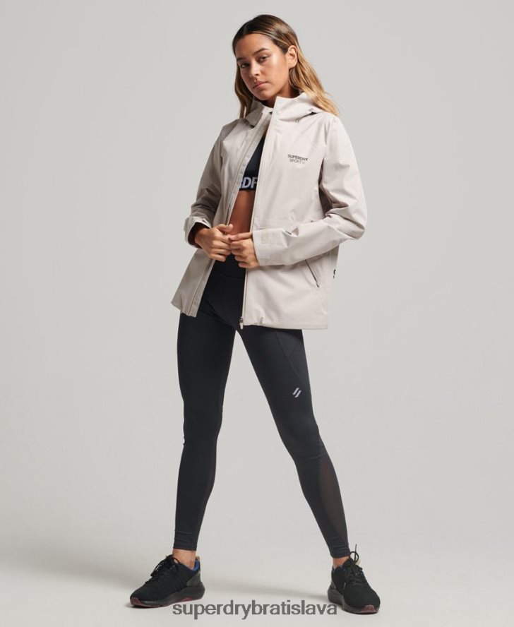 Superdry ženy nepremokavá bunda 6B4ZTR3555 oblečenie béžová