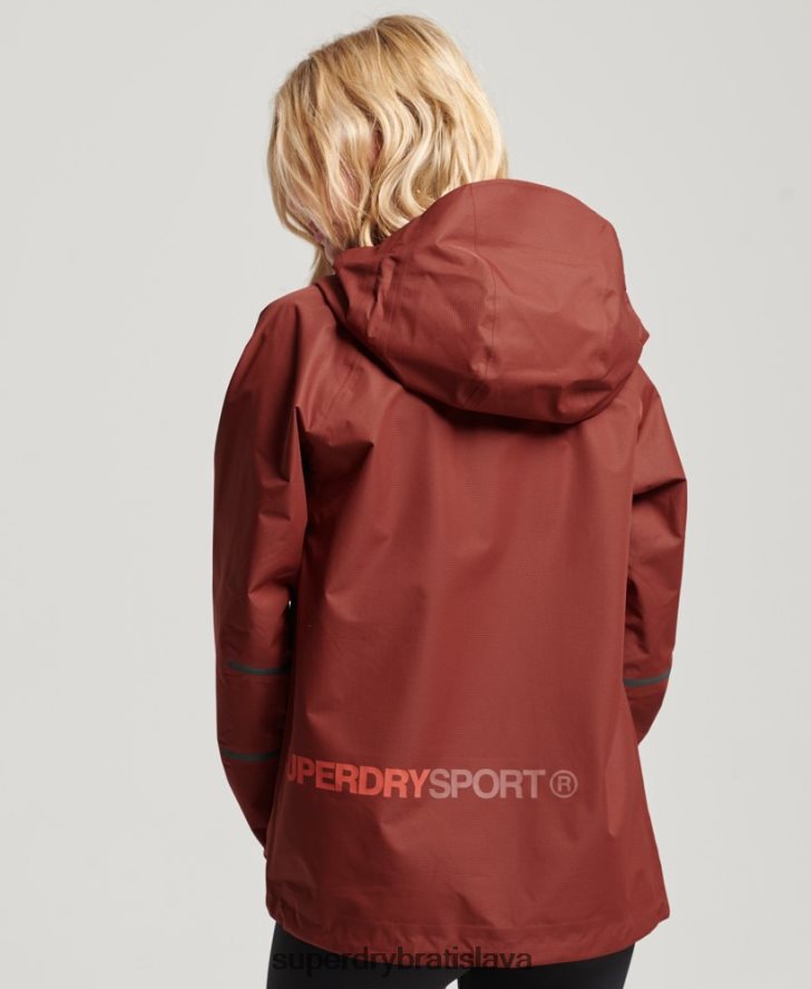 Superdry ženy nepremokavá bunda 6B4ZTR3620 oblečenie hnedá