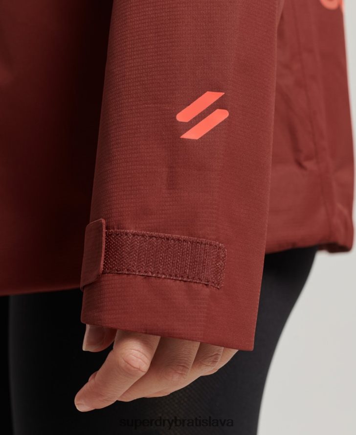 Superdry ženy nepremokavá bunda 6B4ZTR3620 oblečenie hnedá
