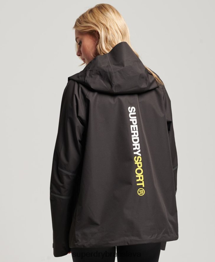 Superdry ženy nepremokavá bunda 6B4ZTR3625 oblečenie čierna