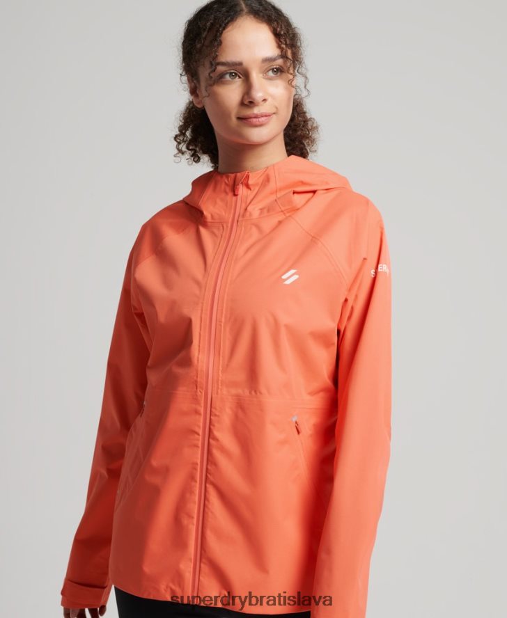 Superdry ženy nepremokavá bunda 6B4ZTR5488 oblečenie koralový