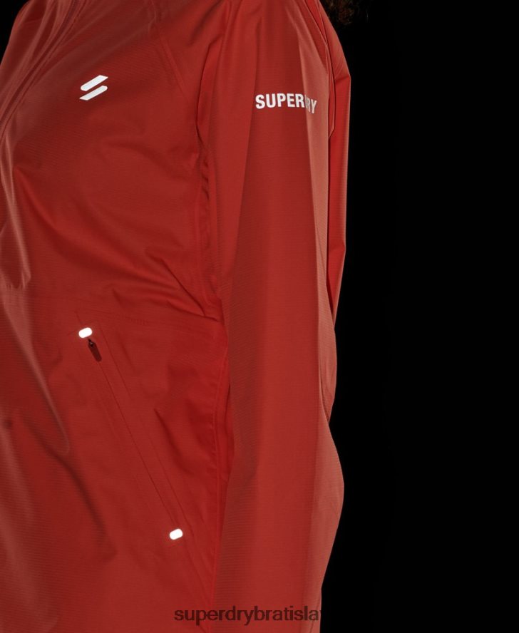 Superdry ženy nepremokavá bunda 6B4ZTR5488 oblečenie koralový