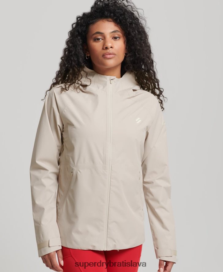 Superdry ženy nepremokavá bunda 6B4ZTR5616 oblečenie béžová