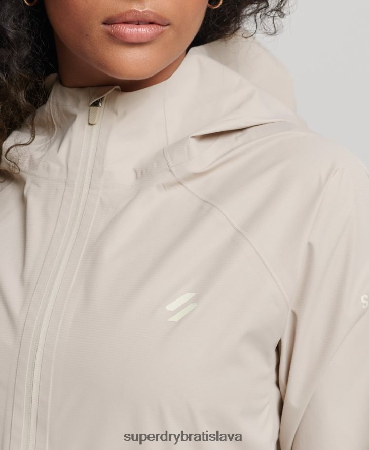 Superdry ženy nepremokavá bunda 6B4ZTR5616 oblečenie béžová