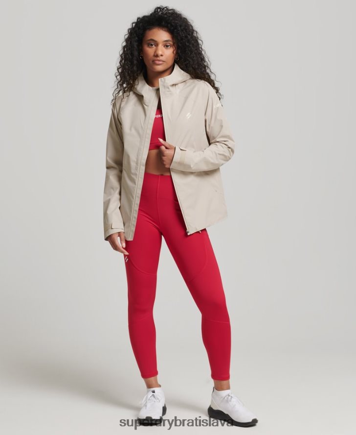 Superdry ženy nepremokavá bunda 6B4ZTR5616 oblečenie béžová