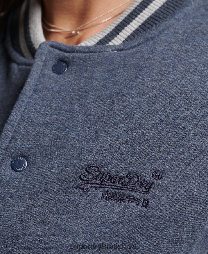 Superdry ženy nevyhnutná džersejová bomber bunda 6B4ZTR3500 oblečenie námorníctvo