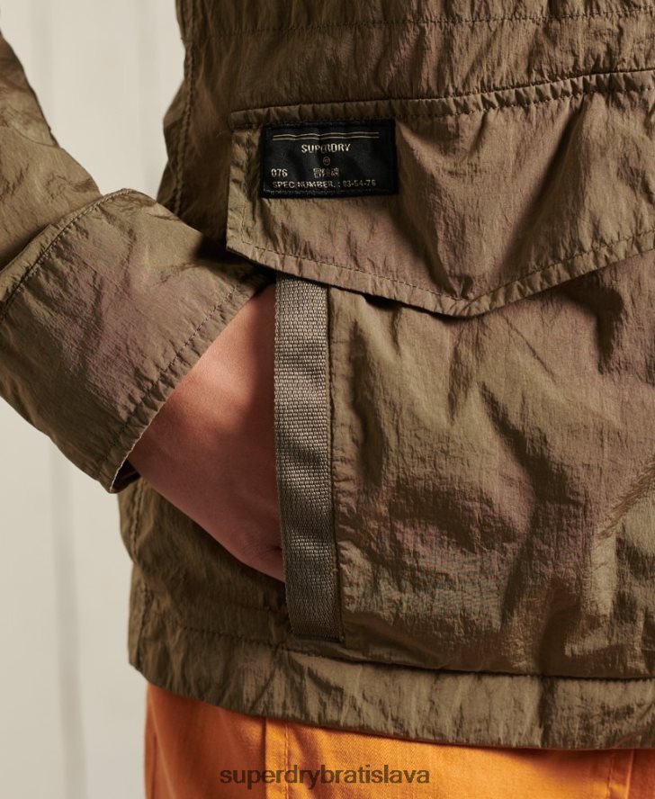 Superdry ženy nová vojenská bunda m65 6B4ZTR5657 oblečenie béžová