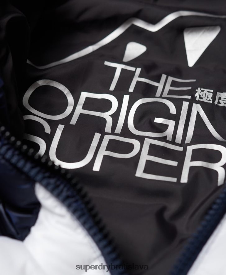 Superdry ženy offshore luxusná chevron fuji bunda 6B4ZTR5703 oblečenie námorníctvo