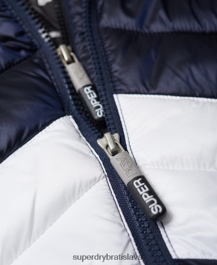 Superdry ženy offshore luxusná chevron fuji bunda 6B4ZTR5703 oblečenie námorníctvo
