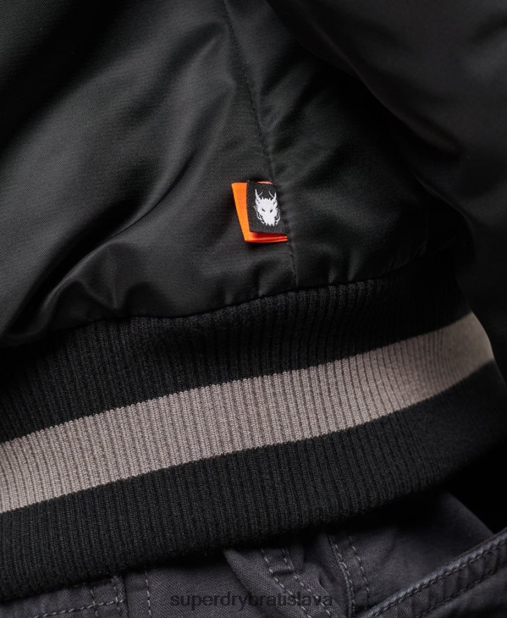 Superdry ženy oportunistický ma-1 bombardér 6B4ZTR5661 oblečenie čierna