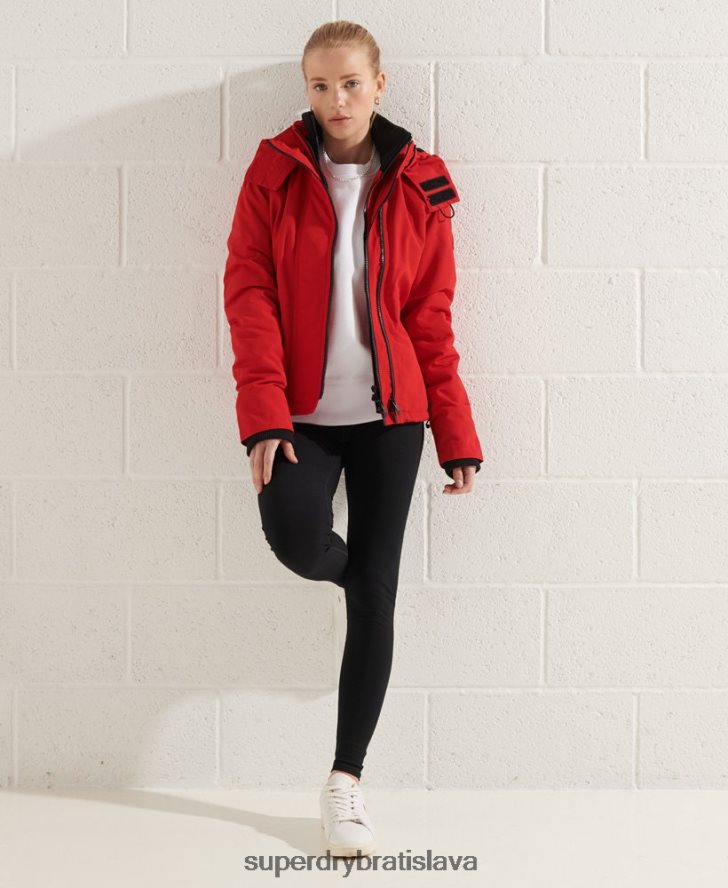 Superdry ženy osmanská bunda sd-windcheater 6B4ZTR5676 oblečenie červená