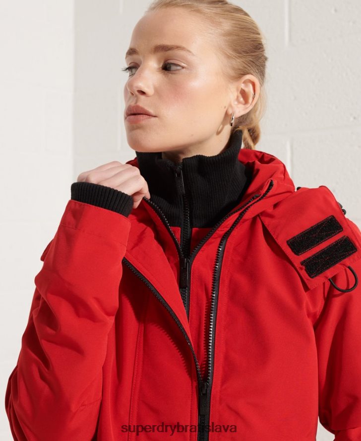 Superdry ženy osmanská bunda sd-windcheater 6B4ZTR5676 oblečenie červená
