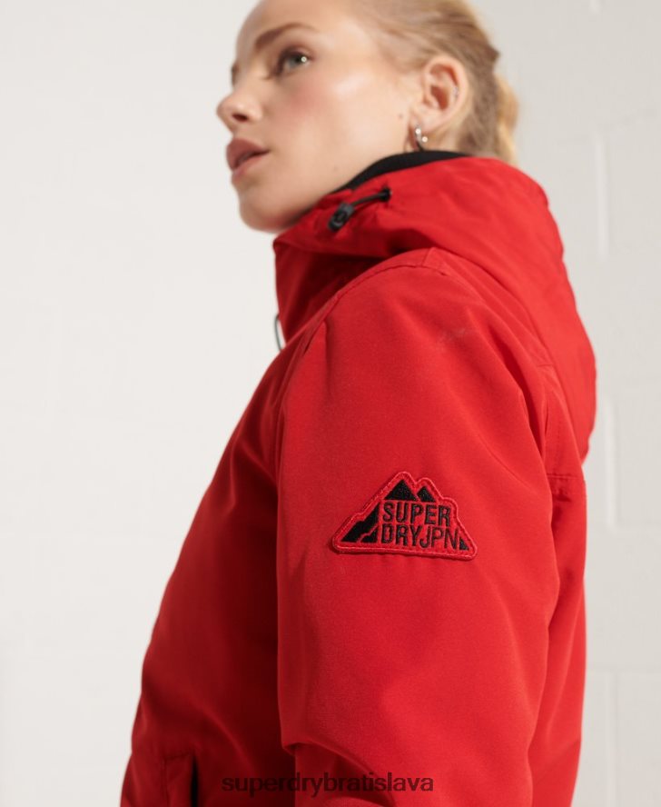 Superdry ženy osmanská bunda sd-windcheater 6B4ZTR5676 oblečenie červená