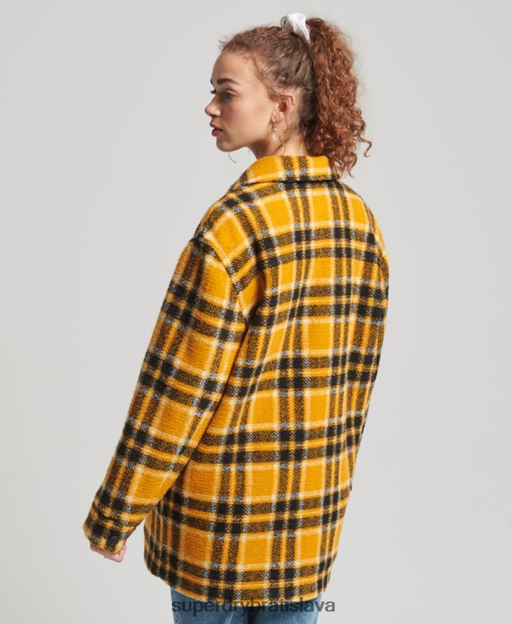 Superdry ženy overshirt sako 6B4ZTR5483 oblečenie žltá