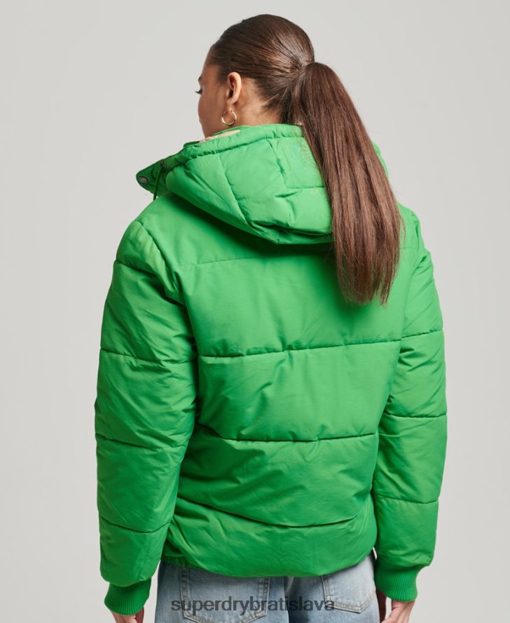 Superdry ženy oversized horská bunda 6B4ZTR5453 oblečenie zelená