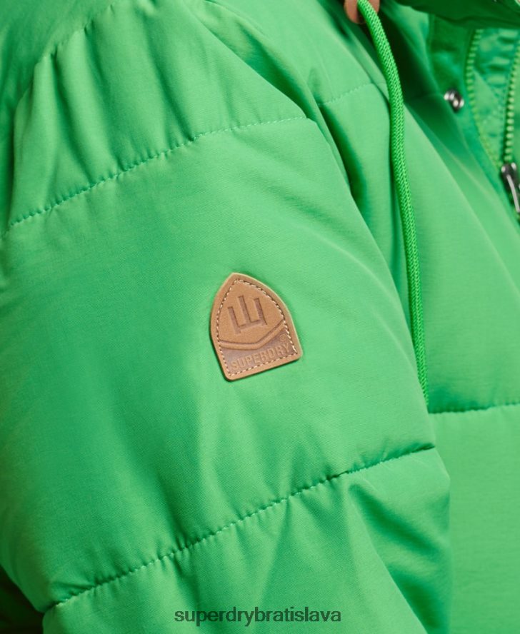 Superdry ženy oversized horská bunda 6B4ZTR5453 oblečenie zelená
