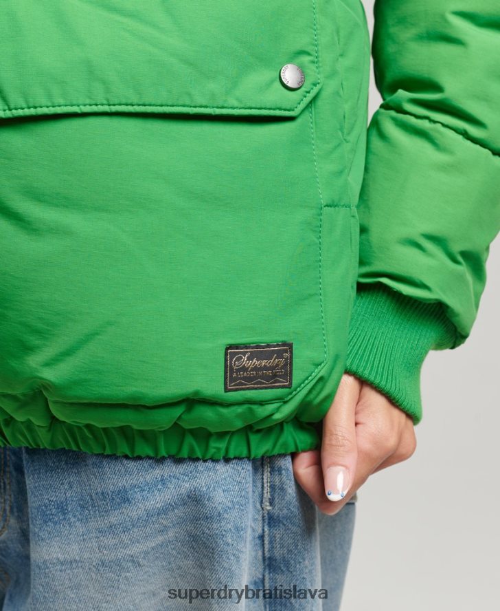 Superdry ženy oversized horská bunda 6B4ZTR5453 oblečenie zelená