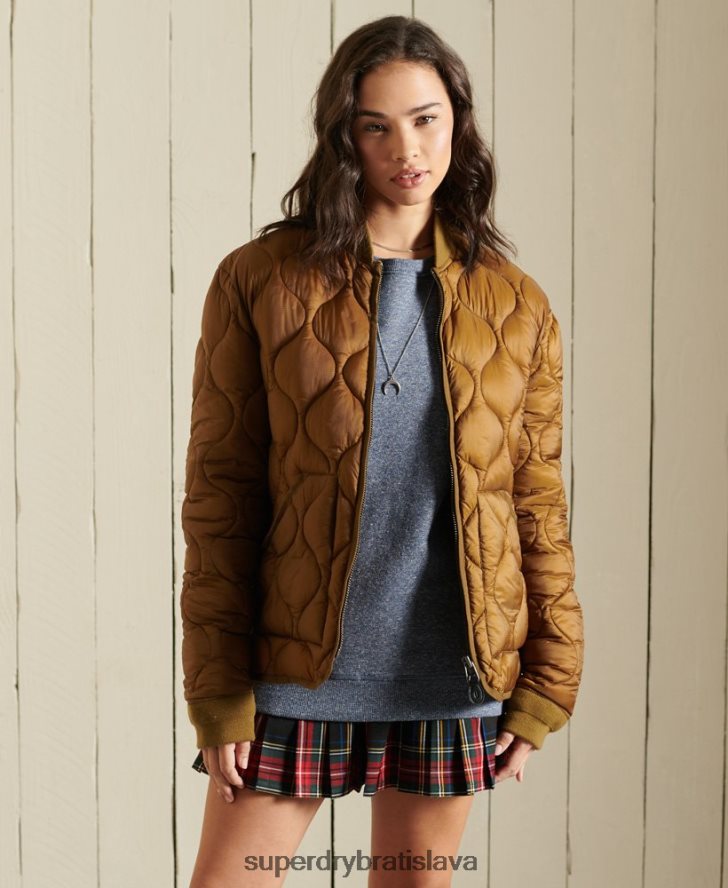 Superdry ženy oversized vložková bomber bunda 6B4ZTR5562 oblečenie opálenie