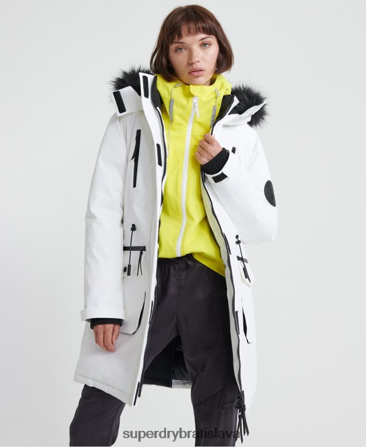Superdry ženy páperová bunda aiko everest 6B4ZTR5705 oblečenie krém