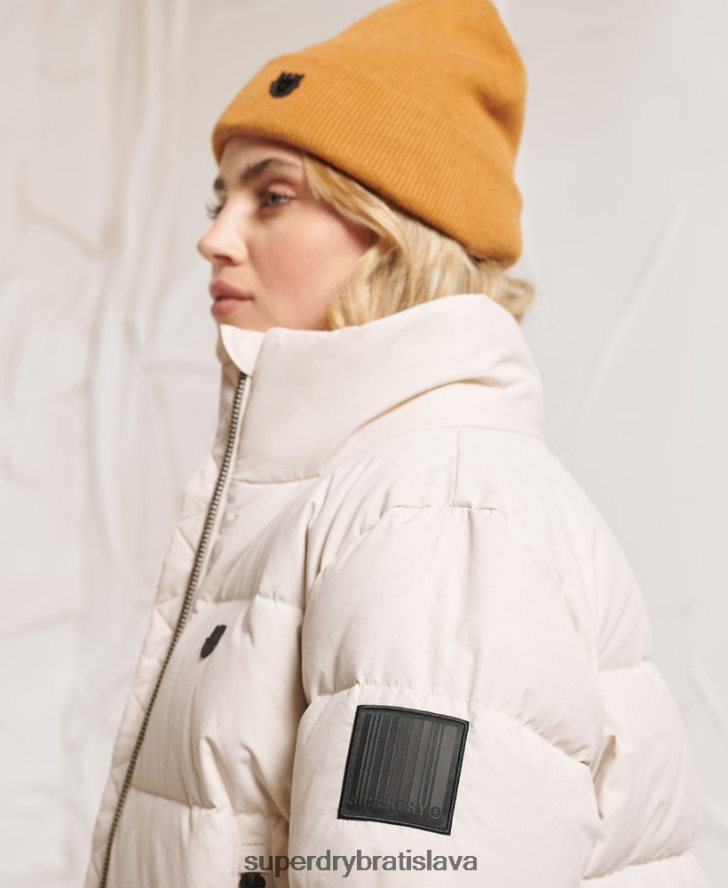 Superdry ženy páperová bunda yama-no-kami 6B4ZTR5730 oblečenie svetlo šedá