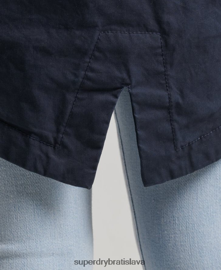 Superdry ženy poľná parka 6B4ZTR5609 oblečenie námorníctvo