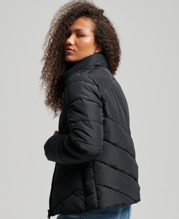 Superdry ženy športová bunda bez kapucne 6B4ZTR3800 oblečenie čierna
