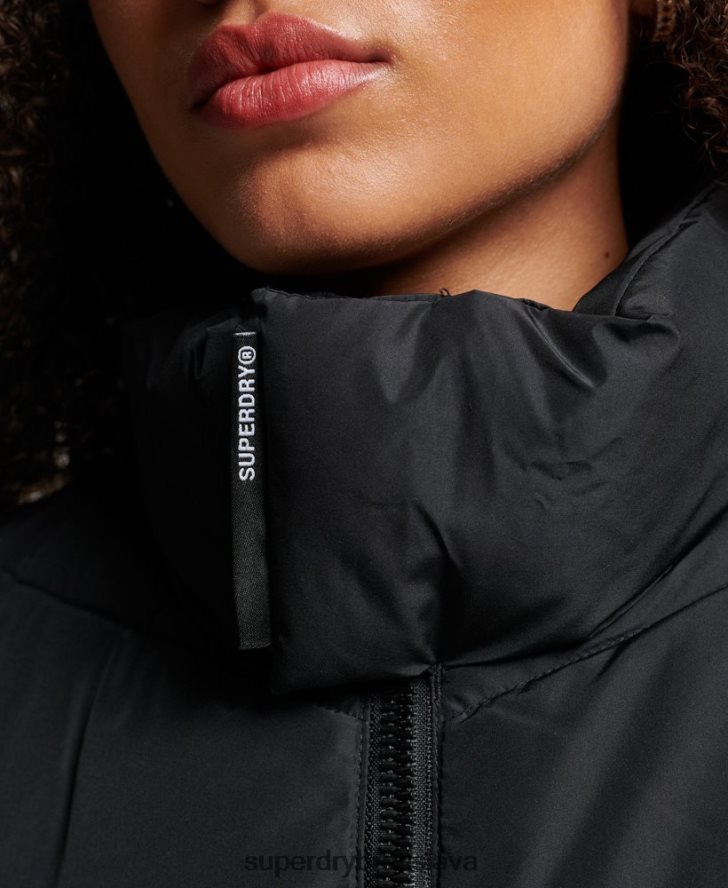 Superdry ženy športová bunda bez kapucne 6B4ZTR3800 oblečenie čierna