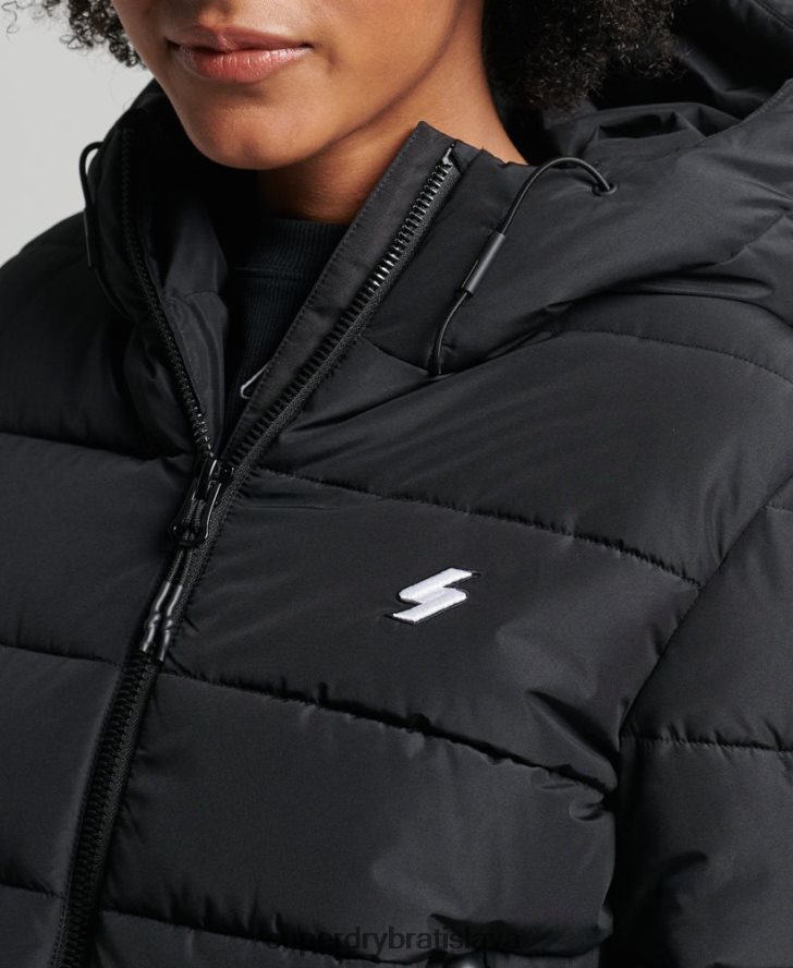 Superdry ženy športová bunda s kapucňou 6B4ZTR3739 oblečenie čierna