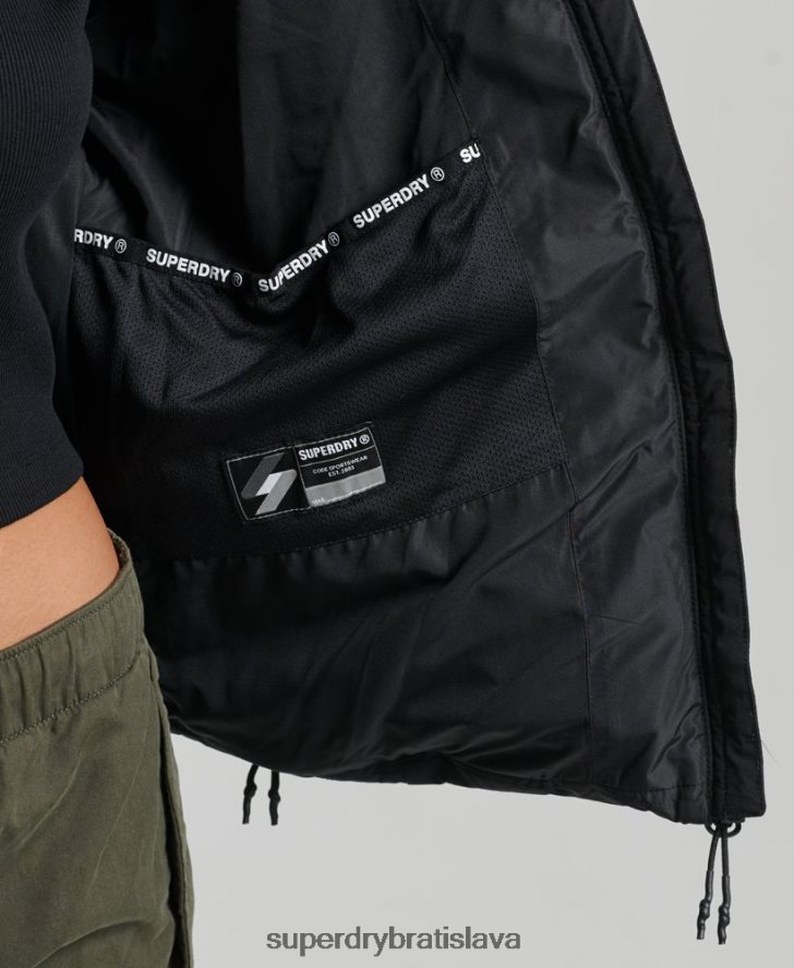 Superdry ženy športová bunda s kapucňou 6B4ZTR3739 oblečenie čierna