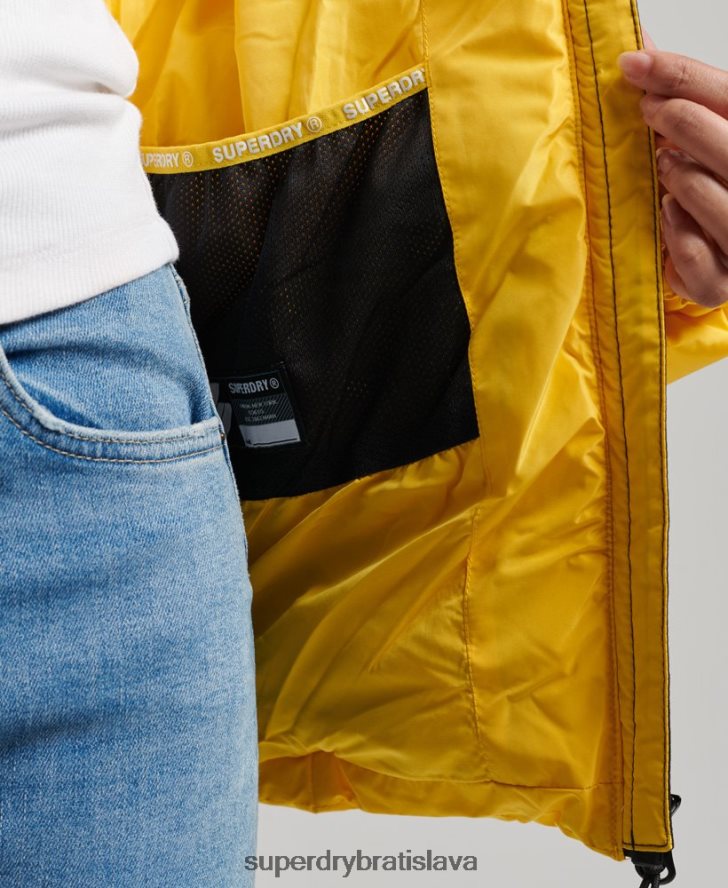 Superdry ženy športová bunda s kapucňou 6B4ZTR3758 oblečenie žltá