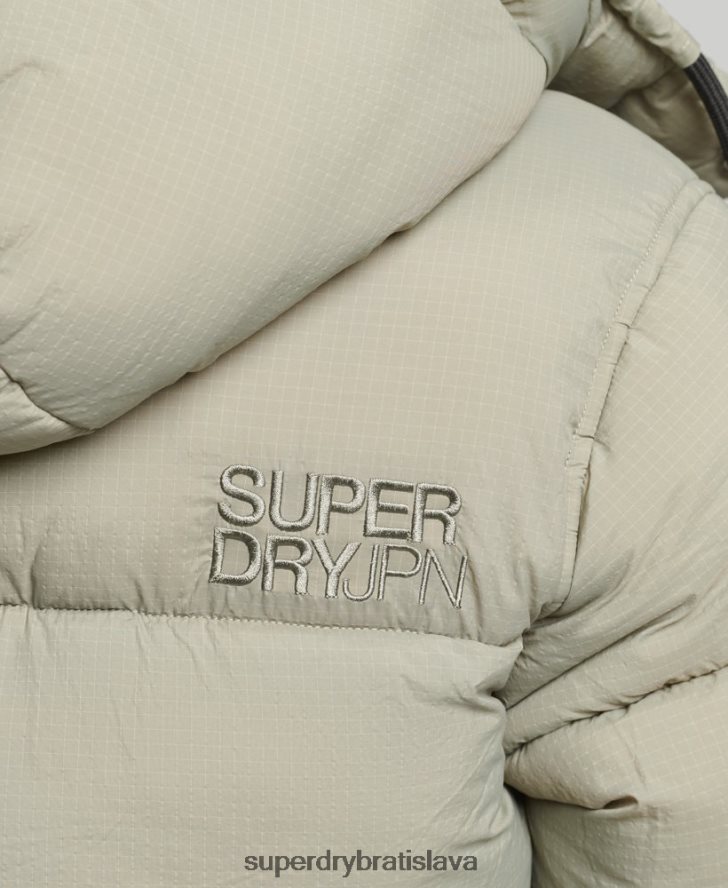 Superdry ženy ripstop puffer bunda s kapucňou 6B4ZTR3574 oblečenie zelená