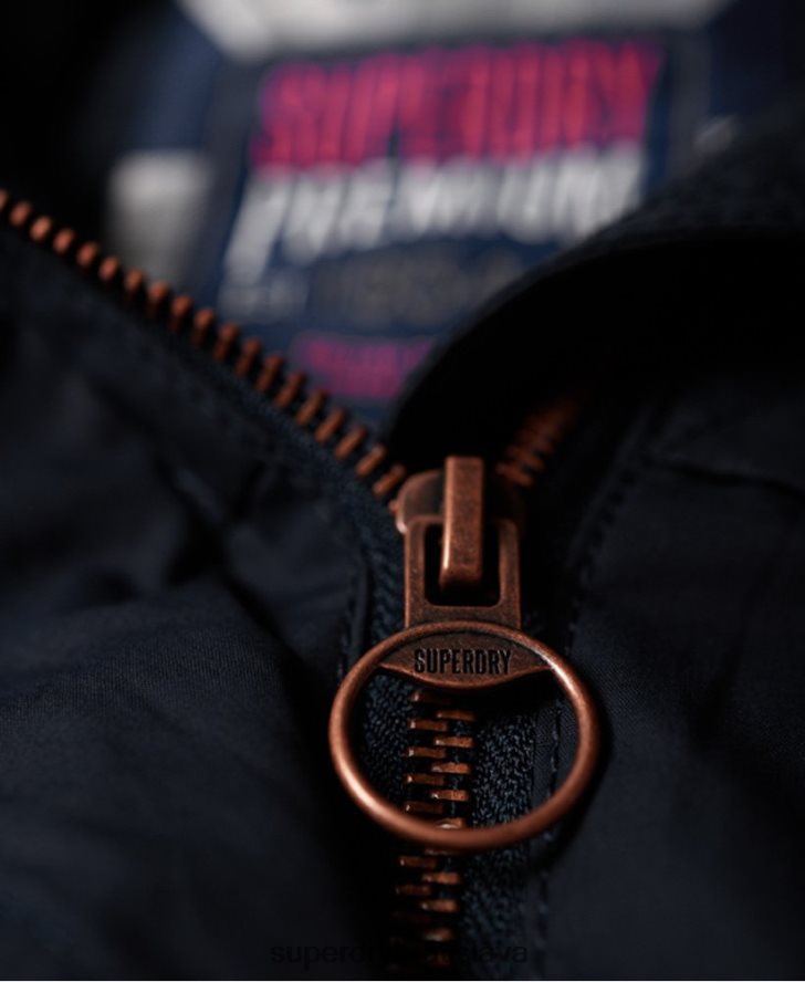 Superdry ženy skúšobná bunda so štyrmi vreckami 6B4ZTR3860 oblečenie námorníctvo