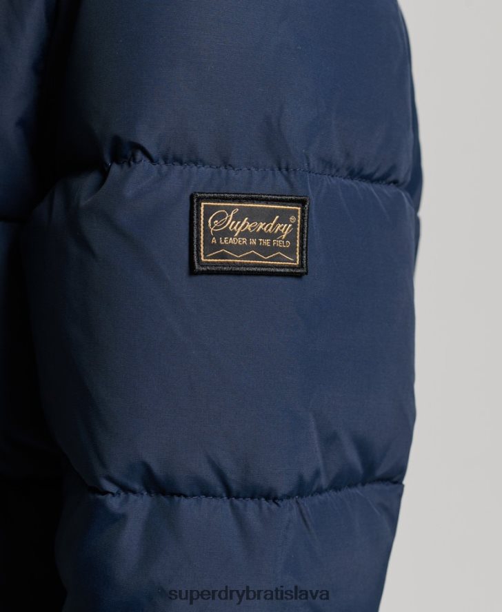 Superdry ženy source retro puffer bunda 6B4ZTR5439 oblečenie námorníctvo