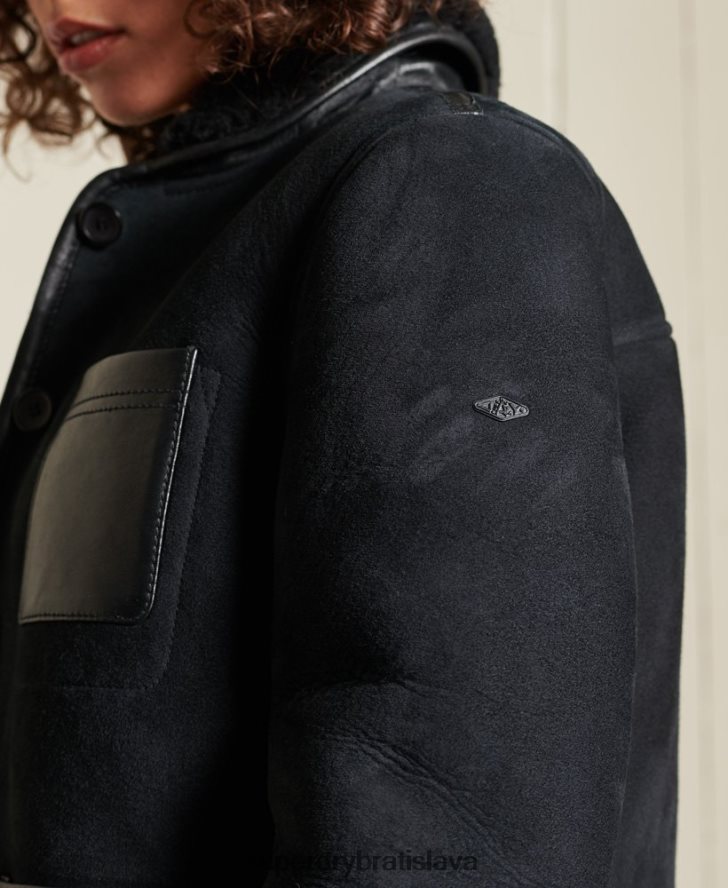 Superdry ženy strihové sako 6B4ZTR5546 oblečenie čierna