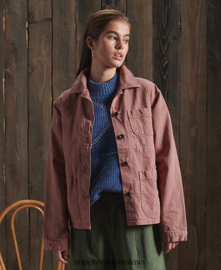 Superdry ženy suchá umelecká bunda z limitovanej edície 6B4ZTR5678 oblečenie Ružová