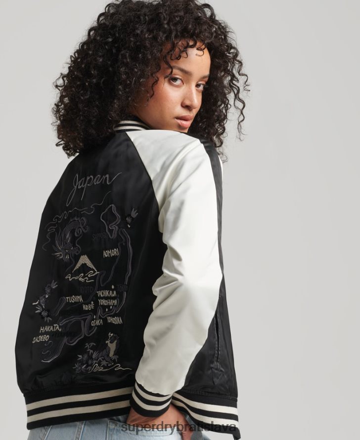 Superdry ženy suika bunda 6B4ZTR3840 oblečenie čierna