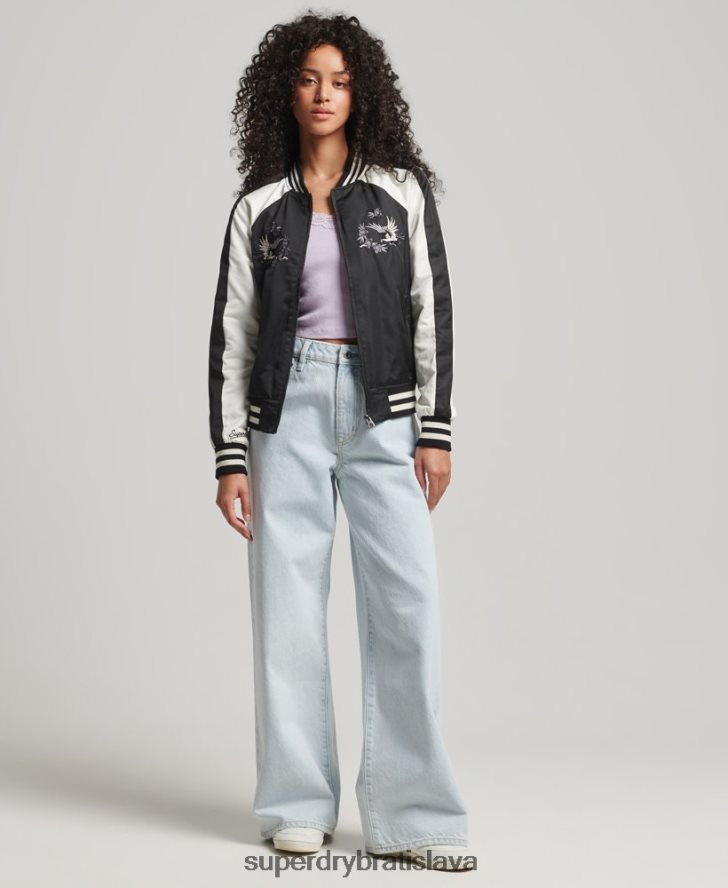 Superdry ženy suika bunda 6B4ZTR3840 oblečenie čierna
