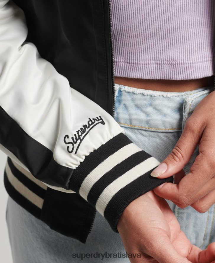 Superdry ženy suika bunda 6B4ZTR3840 oblečenie čierna