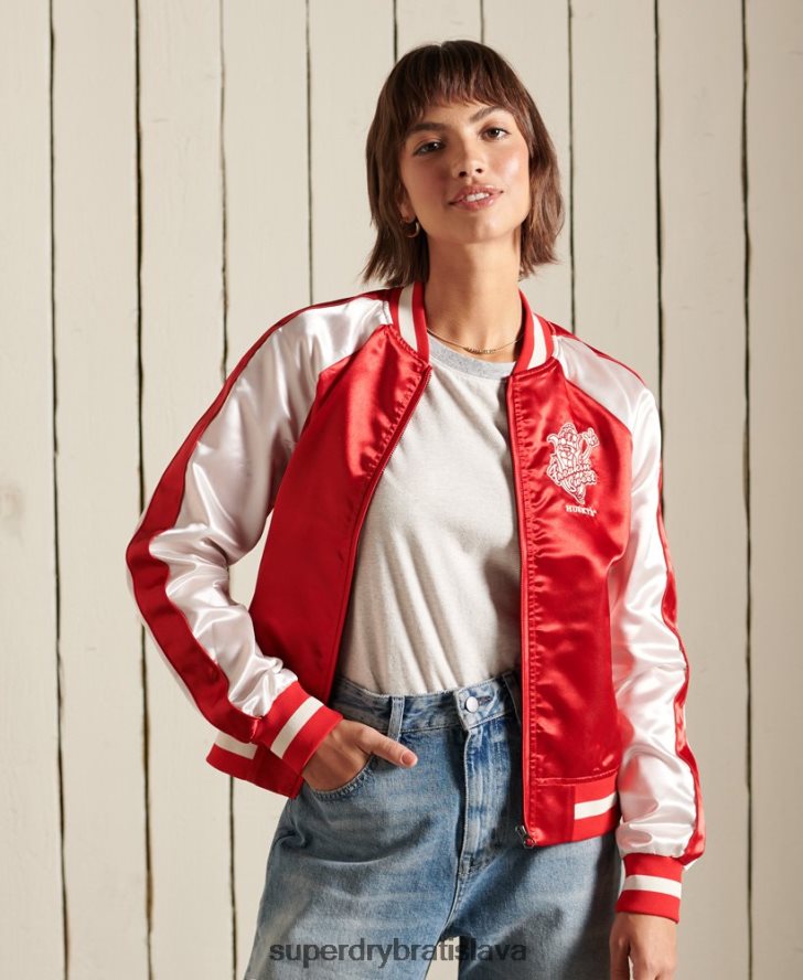 Superdry ženy suika bunda 6B4ZTR5522 oblečenie červená