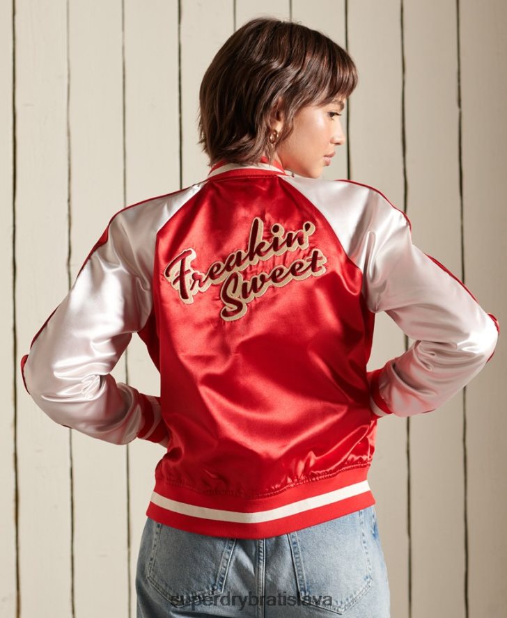 Superdry ženy suika bunda 6B4ZTR5522 oblečenie červená