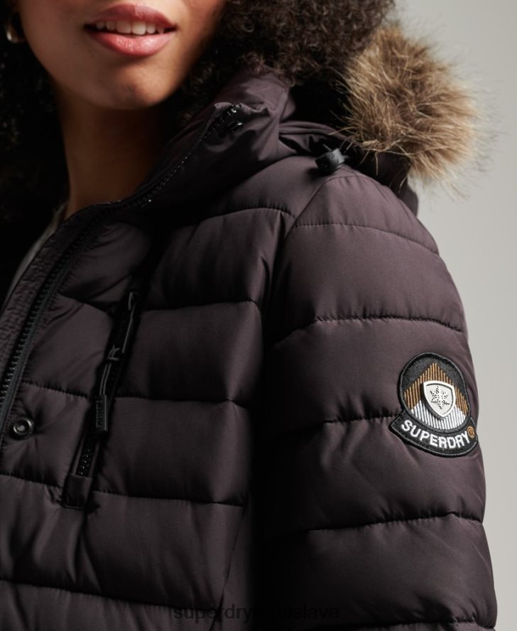 Superdry ženy super bunda fuji 6B4ZTR3656 oblečenie Fialová